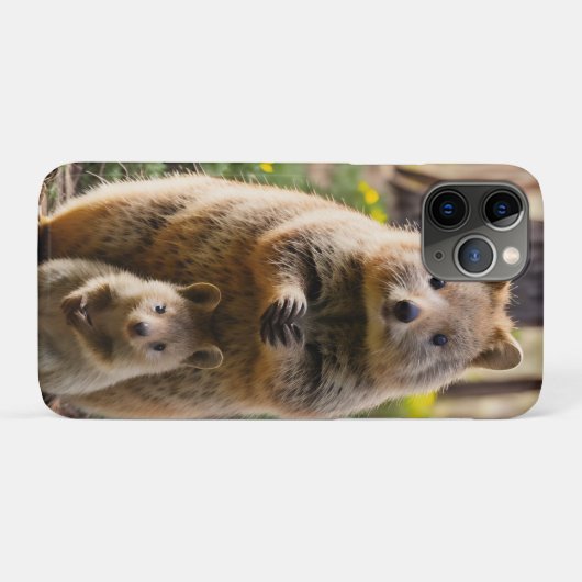 Coques Case-Mate iPhone Quokka mère et bébé,  (Dos (Horizontal))