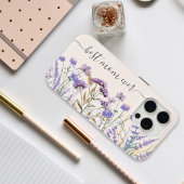 Coques Case-Mate iPhone Quote-part Fleur sauvage couleur pourpre