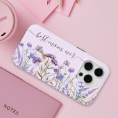 Coques Case-Mate iPhone Quote-part Fleur sauvage couleur pourpre