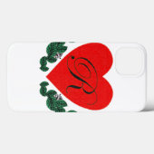 Coques Case-Mate iPhone R dans un coeur (Verso (horizontal))