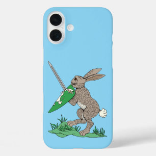 Coques iPhone 16 Plus Rabbit de guerrier médiéval