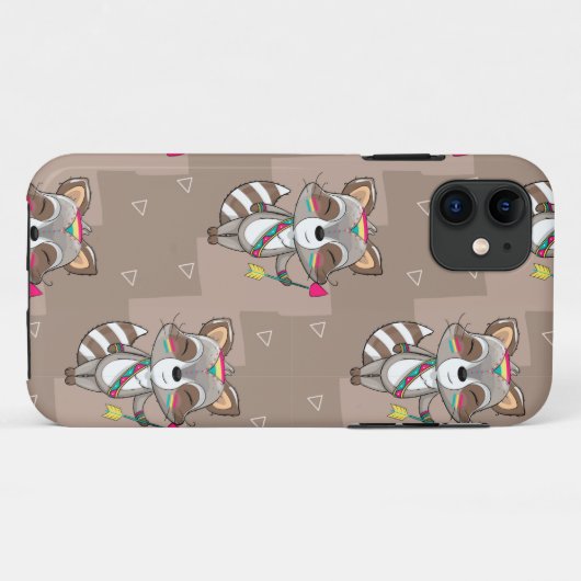 Coques Case-Mate iPhone Raccoon (Dos (Horizontal))