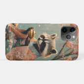 Coques Case-Mate iPhone Raccoon Bouddha : Thé Paisible Sous Cherry Tree (Dos (Horizontal))