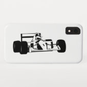 Coques Case-Mate iPhone Race Car Silhouette noir et blanc (Dos (Horizontal))