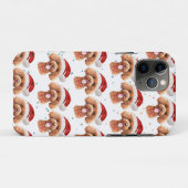 Coques Case-Mate iPhone Races de chiens caniches étoiles de Noël (Dos (Horizontal))