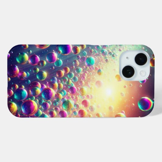 Coques Case-Mate iPhone Radiant Bubbles (Verso (horizontal))