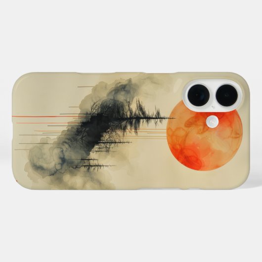 Coques Case-Mate iPhone Radiant Minimal Sun (Verso (horizontal))