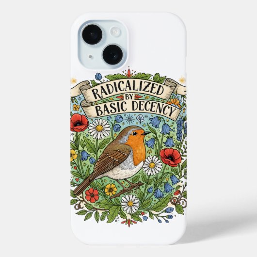 Coques Case-Mate iPhone Radicalized by Basic Decency Aesthetic Art Bird (Verso)