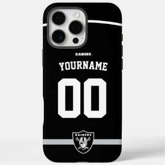 Coques iPhone 16 Pro Max Raiders personnalisés Jersey Football américain