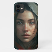 Coques Case-Mate iPhone Rain hood girl (Dos)