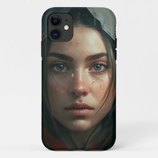 Coques Case-Mate iPhone Rain hood girl (Dos)