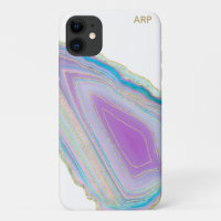 *~* Rainbow Agate Gold Parties scintillant Pastel