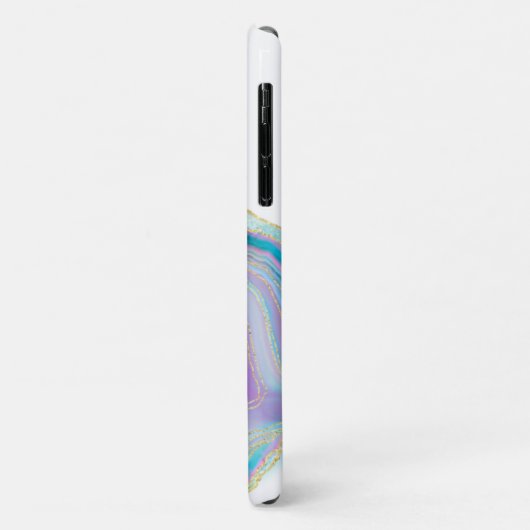 Coques Case-Mate iPhone *~* Rainbow Agate Gold Parties scintillant Pastel (Dos/Gauche)