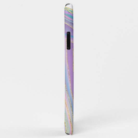 Coques Case-Mate iPhone *~* Rainbow Agate - Gold Parties scintillant Veins (Dos/Droite)