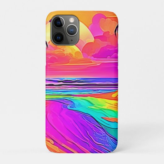 Coques Case-Mate iPhone Rainbow Beach : Cartoon Fun (Dos)