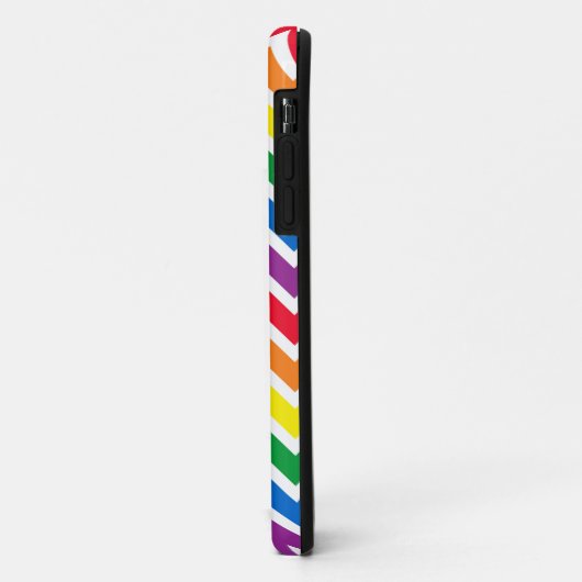 Coques Case-Mate iPhone Rainbow Chevron Initial (Dos/Gauche)