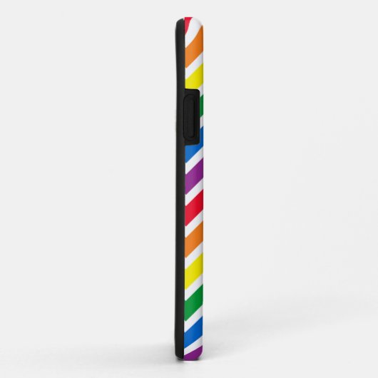 Coques Case-Mate iPhone Rainbow Chevron Initial (Dos/Droite)