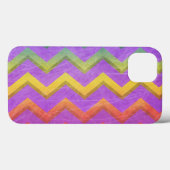Coques Case-Mate iPhone Rainbow Chevron par Shirley Taylor (Verso (horizontal))