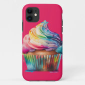 Coques Case-Mate iPhone Rainbow Cupcake (Dos)