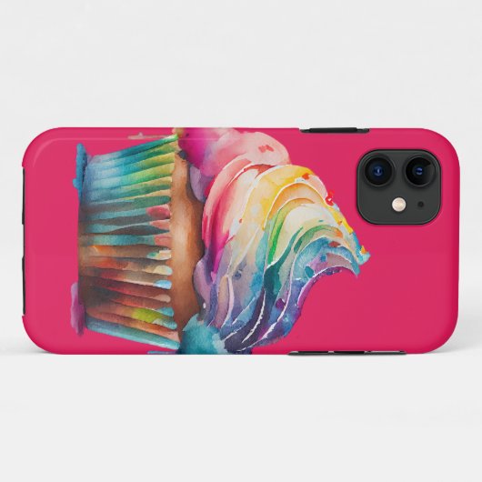 Coques Case-Mate iPhone Rainbow Cupcake (Dos (Horizontal))