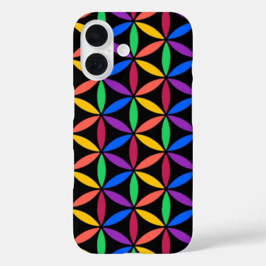 Coques Case-Mate iPhone Rainbow Flower of Life Motif Coque-Mate iPhone Ca (Verso)