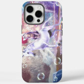 Coques Case-Mate iPhone Rainbow galaxy chat équitation licorne dans l'espa (Verso)