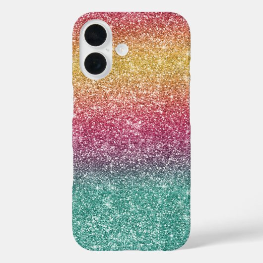 Coques Case-Mate iPhone Rainbow Glitter  (Verso)