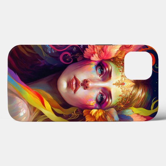 Coques Case-Mate iPhone Rainbow Goddess Imaginaire Art (Verso (horizontal))