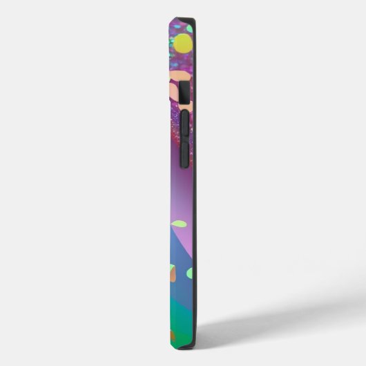 Coques Case-Mate iPhone Rainbow Gold Parties scintillant iPhone Mate Tough (Verso / Gauche)