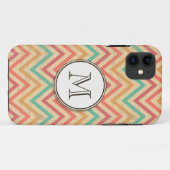 Coques Case-Mate iPhone Rainbow Grunge Zigzag Chevrons (Dos (Horizontal))