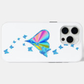 Coques Case-Mate iPhone Rainbow heart and Butterfly (Verso (horizontal))