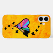 Coques Case-Mate iPhone Rainbow heart and Butterfly (Verso (horizontal))