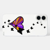 Coques Case-Mate iPhone Rainbow heart and Butterfly (Verso (horizontal))
