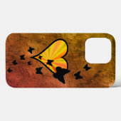 Coques Case-Mate iPhone Rainbow heart and Butterfly (Verso (horizontal))