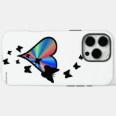 Coques Case-Mate iPhone Rainbow heart and Butterfly (Verso (horizontal))