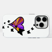 Coques Case-Mate iPhone Rainbow heart and Butterfly (Verso (horizontal))