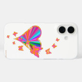 Coques Case-Mate iPhone Rainbow heart and Butterfly (Verso (horizontal))