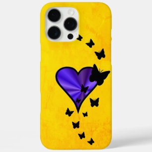 Coques iPhone 16 Pro Max Rainbow heart and Butterfly