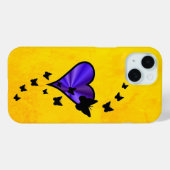 Coques Case-Mate iPhone Rainbow heart and Butterfly (Verso (horizontal))