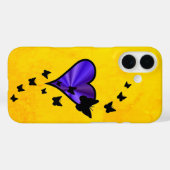 Coques Case-Mate iPhone Rainbow heart and Butterfly (Verso (horizontal))