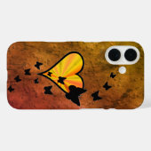 Coques Case-Mate iPhone Rainbow heart and Butterfly (Verso (horizontal))