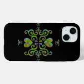 Coques Case-Mate iPhone Rainbow Heart et Lily (Verso (horizontal))