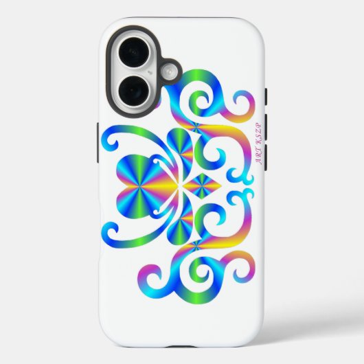 Coques Case-Mate iPhone Rainbow Heart et Lily (Verso)
