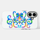 Coques Case-Mate iPhone Rainbow Heart et Lily (Verso (horizontal))