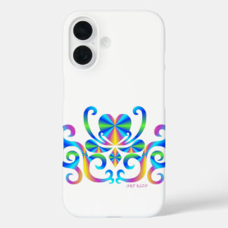 Coques iPhone 16 Rainbow Heart et Lily