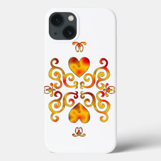 Coques Case-Mate iPhone Rainbow Heart et Lily (Verso)