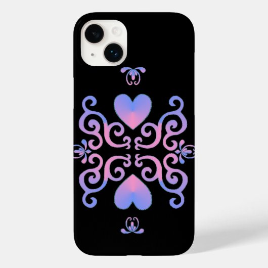 Coques Case-Mate iPhone Rainbow Heart et Lily (Verso)