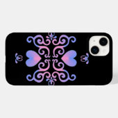 Coques Case-Mate iPhone Rainbow Heart et Lily (Verso (horizontal))