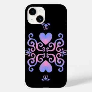 Coque Pour iPhone 14 Rainbow Heart et Lily