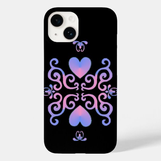 Coques Case-Mate iPhone Rainbow Heart et Lily (Verso)